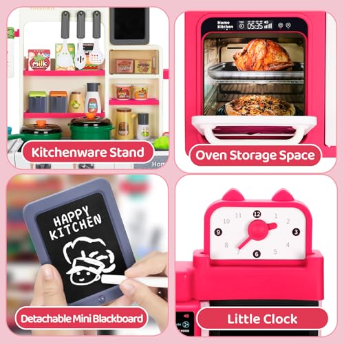 Kids Play Kitchen Set with Sound & Light V551
