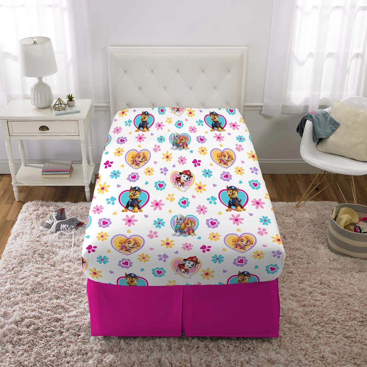 Pink Twin Bed-in-a-Bag Set with Tote Q25530