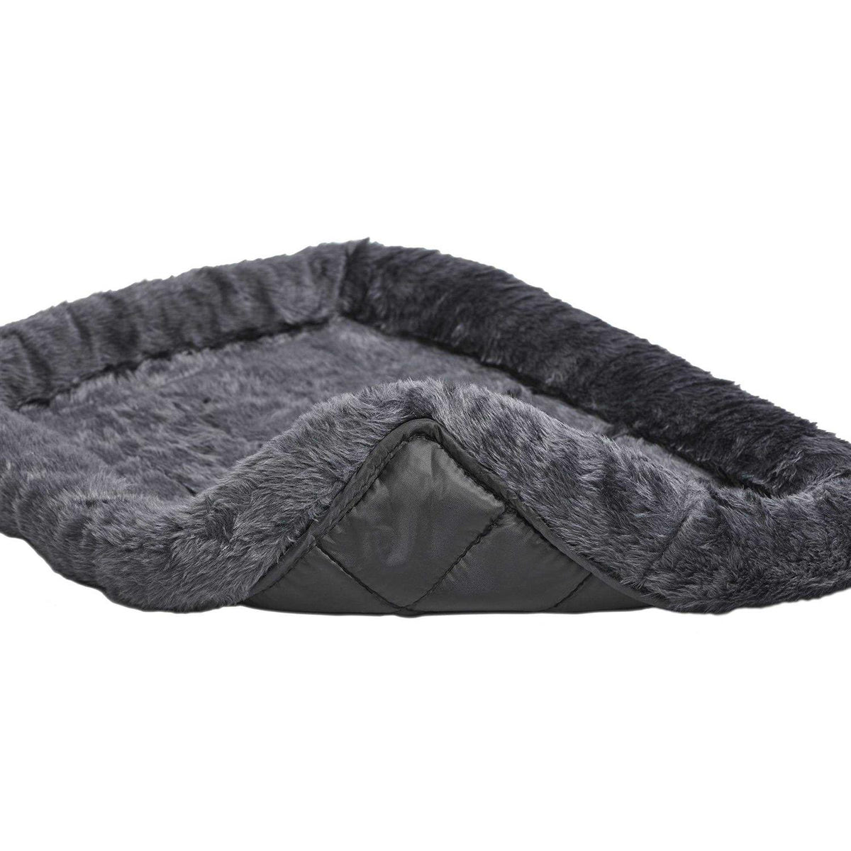 Gray Bolster Dog Bed L6743