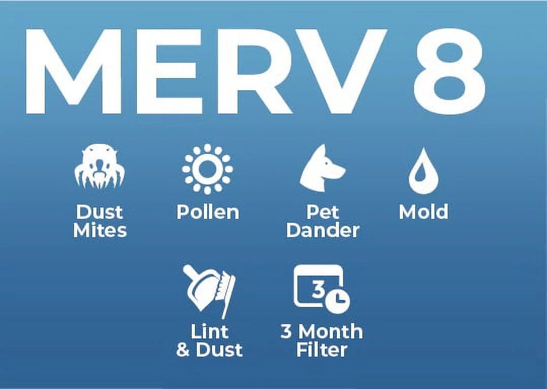 MERV 8 1" Air Filters 4 Pack H9059