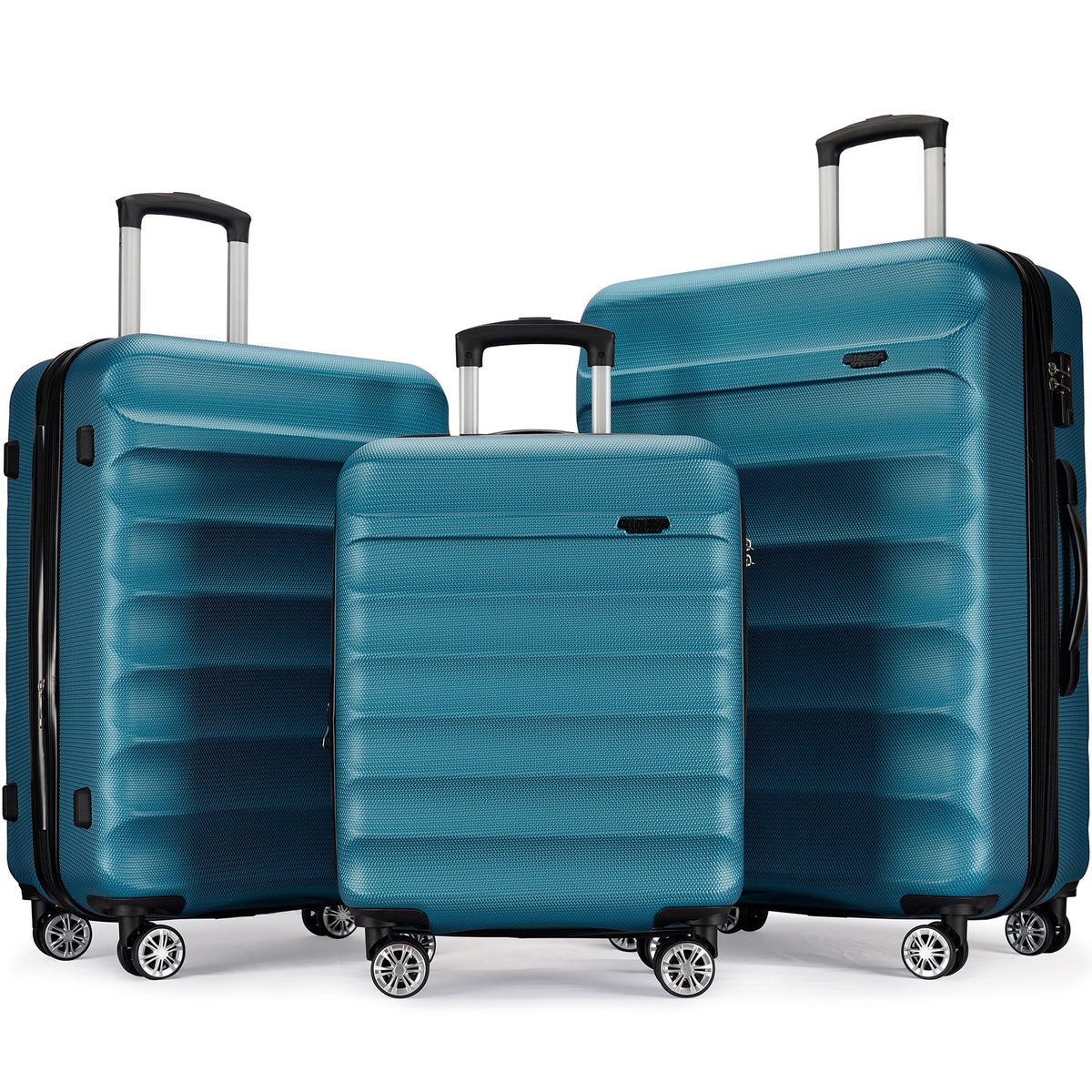 Expandable Hard Shell 3 Piece Luggage Set with Spinner Wheels N223444