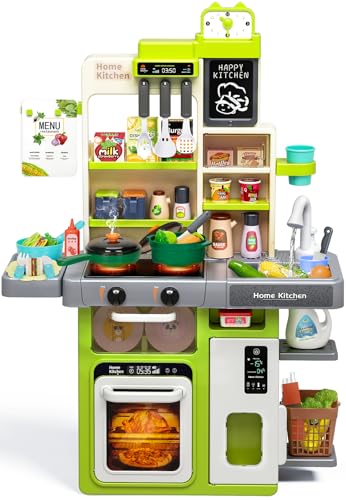Kids Play Kitchen Set with Sound & Light V551
