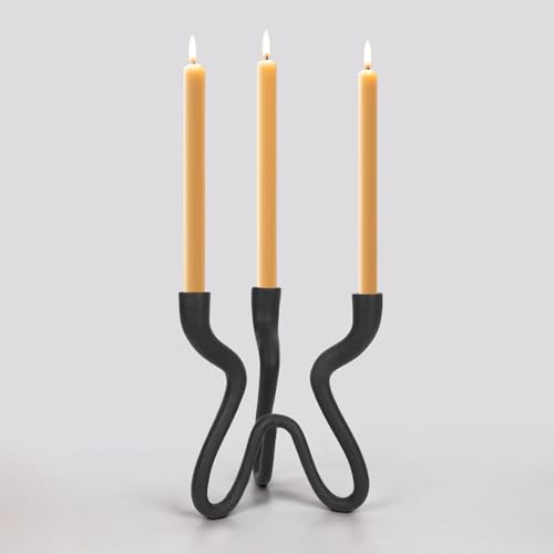 Cast Iron Metal Taper Candlestick Candelabra H819
