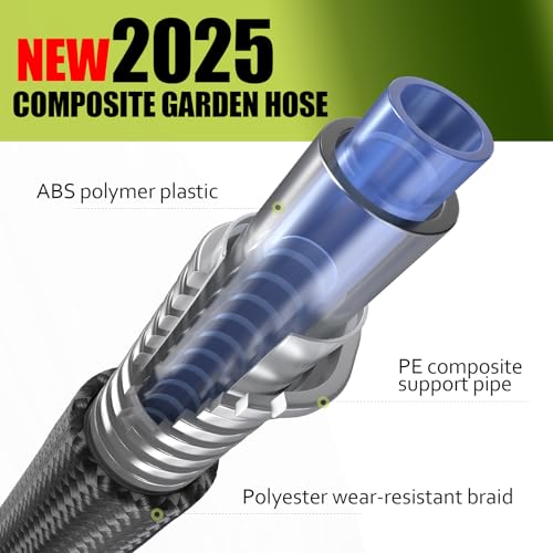 Black 50FT Flexible Water Hose with 10 Function Sprayer C255