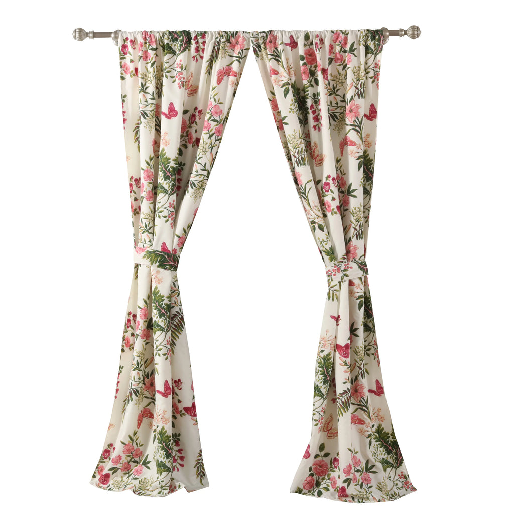 Botanical Curtain Panel 4 Piece Set Q430278