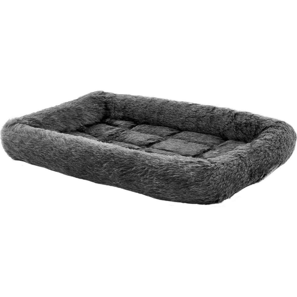 Gray Bolster Dog Bed L6743