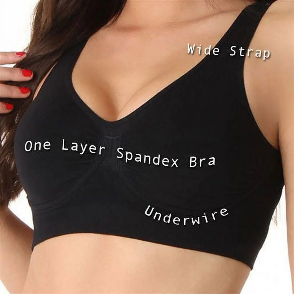 Black Seamless Non-padded Underwire Bra M9328