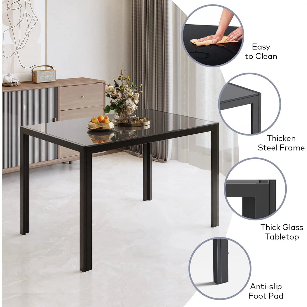 Black Dining Table Set for 6 T55863