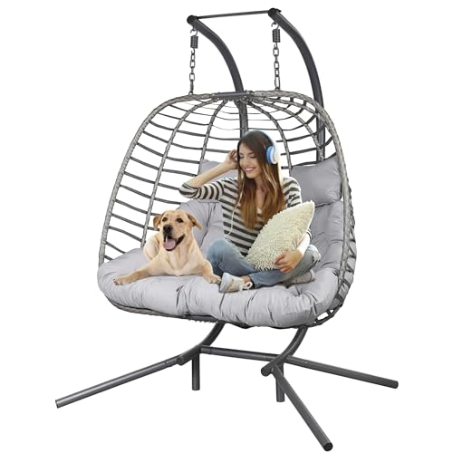 Hanging Egg Chair with Stand Cushion H63134