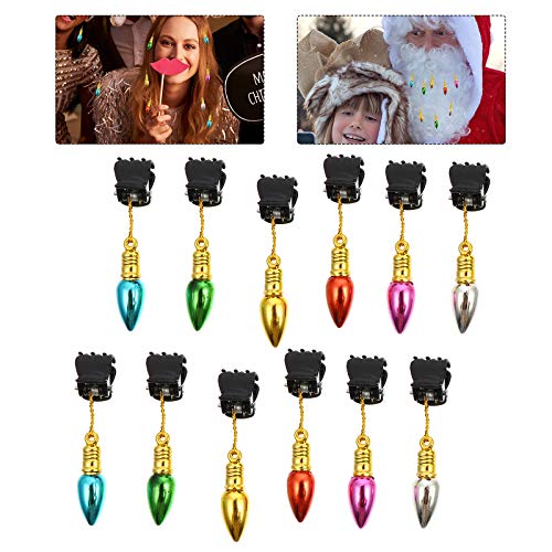 24pcs Christmas Beard Ornaments Clips T19939