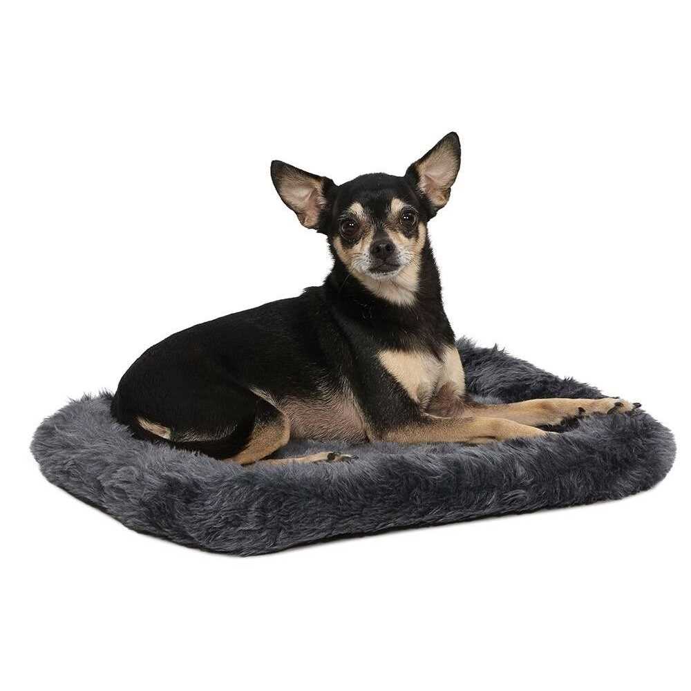 Gray Bolster Dog Bed L6743