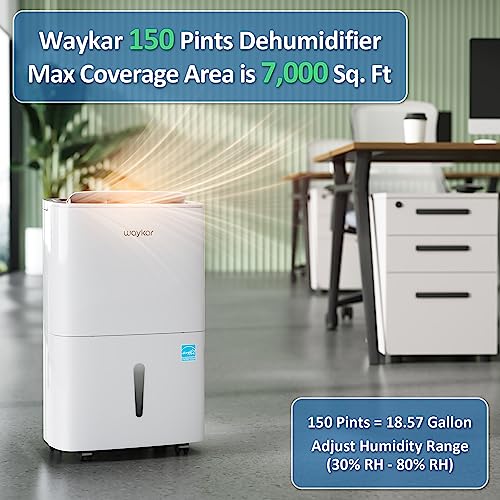 120 Pints Energy Star Home Dehumidifier with Drain Hose S24332