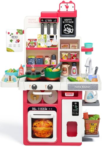 Kids Play Kitchen Set with Sound & Light V551