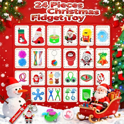 80PCS Christmas Fidget Toys Advent Calendar 2025 B139395