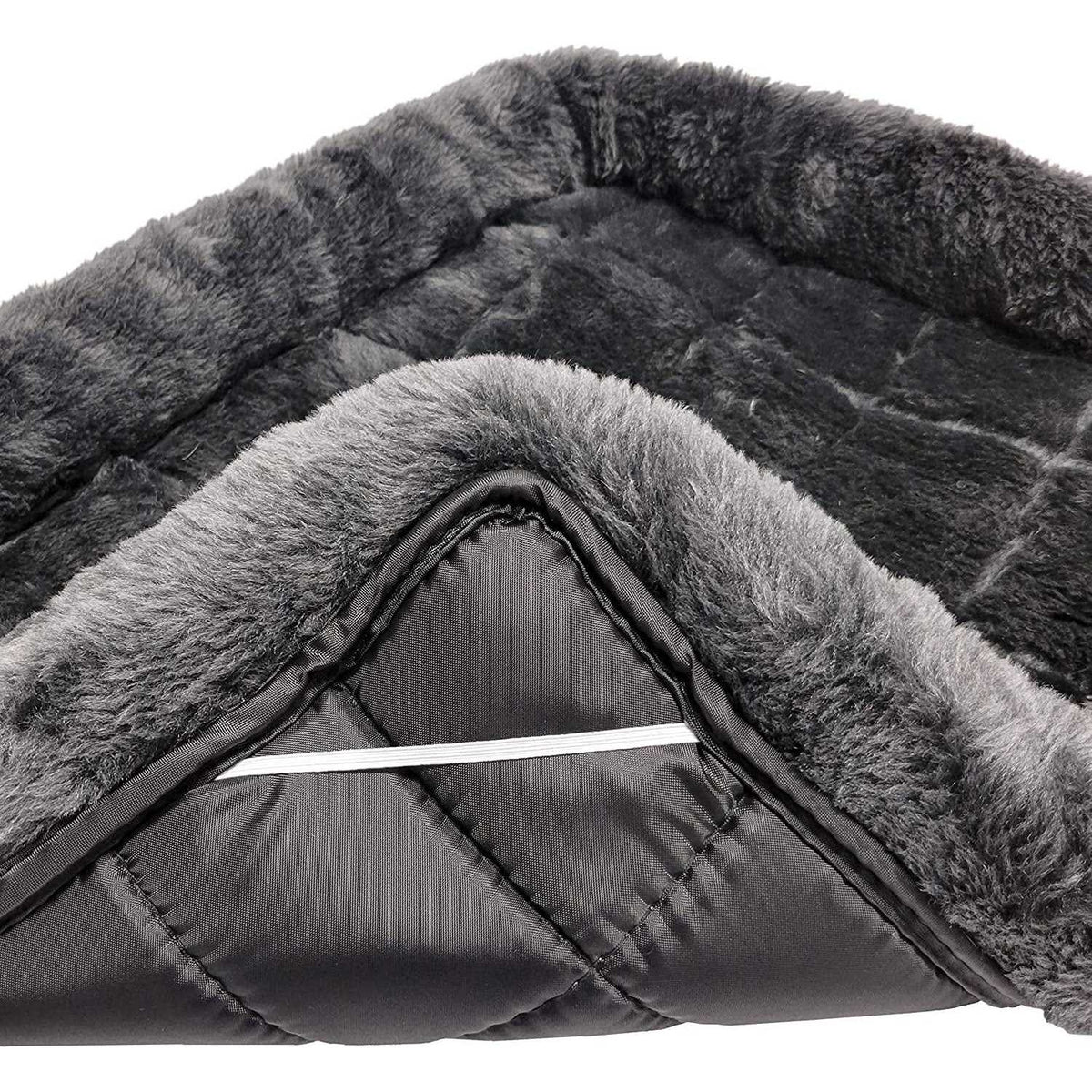 Gray Bolster Dog Bed L6743