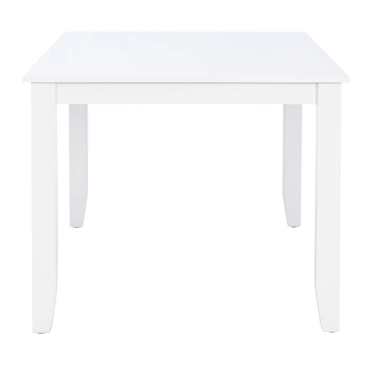 Pure White Wood Dining Height Table for 6 H469660