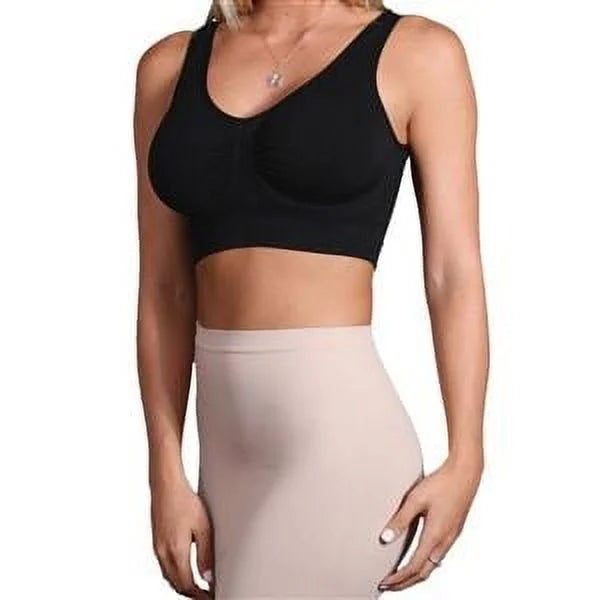 Black Seamless Non-padded Underwire Bra M9328